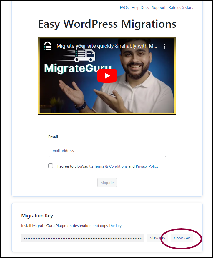 Migrate your site to Elementor Hosting 10 3 Copy key Migrate your site to Elementor Hosting 9